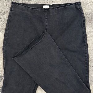 Knox Rose Charcoal Black Flare Jeans
